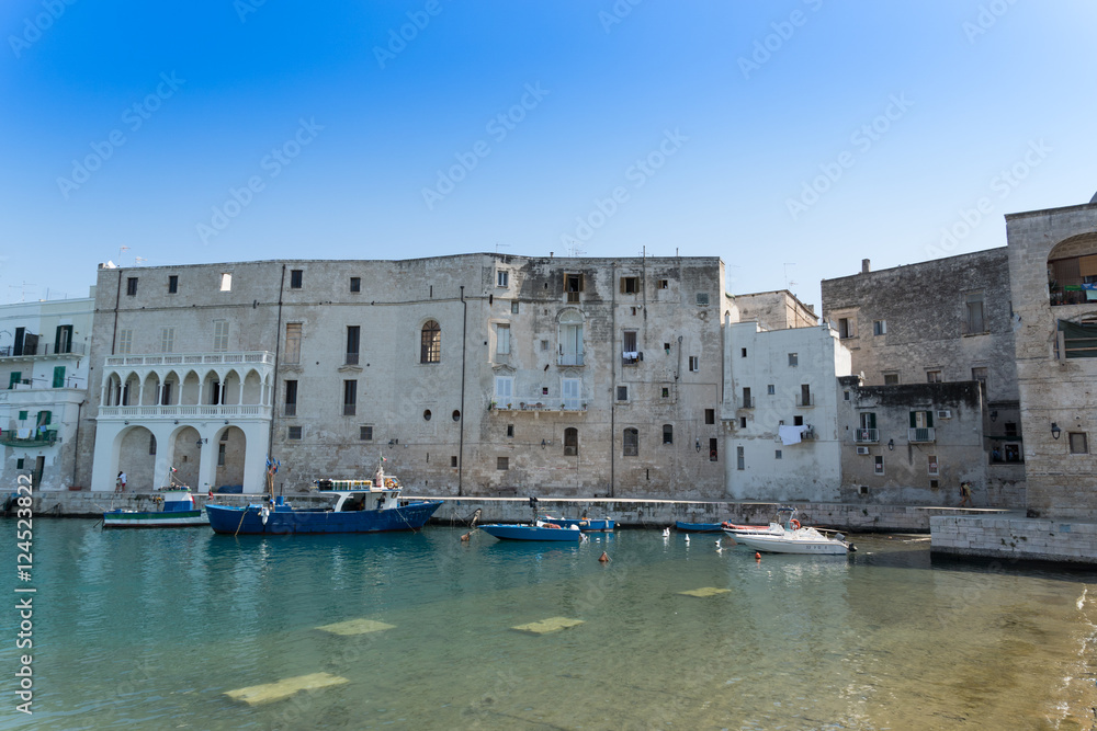 Monopoli medieval town and port, Puglia, Italy.
