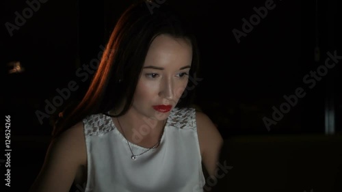 Wallpaper Mural Business woman working at the computer Torontodigital.ca