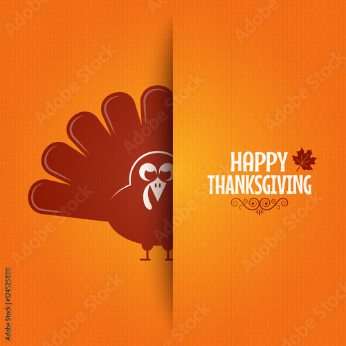 Thanksgiving turkey greeting card background