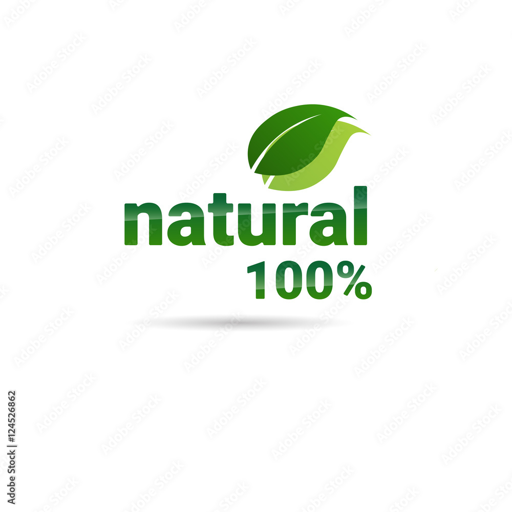 Eco Friendly Organic Natural Product Web Icon Green Logo Flat Vector Illustration Eco Friendly Organic Natural Product Web Icon Green Logo Flat Vector Illustration
