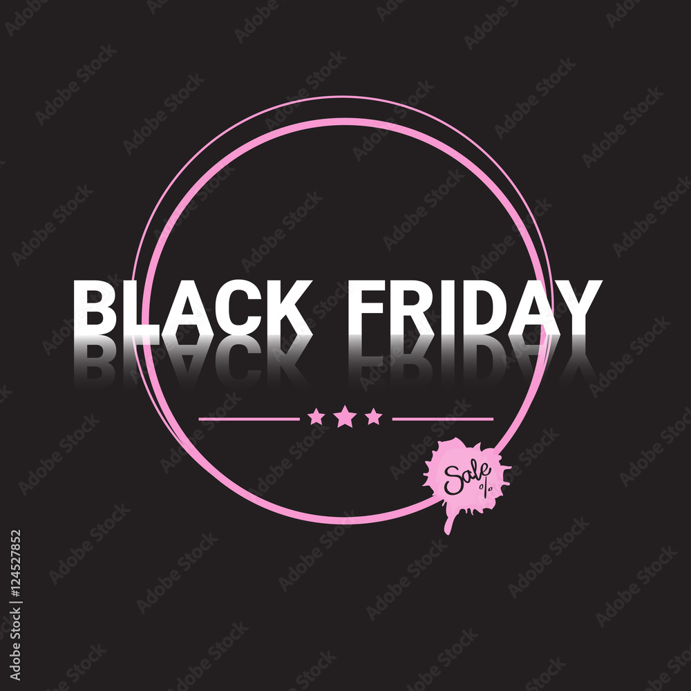 Black Friday Sale Shopping Banner Copy Space Vector Illustration Black Friday Sale Shopping Banner Copy Space Vector Illustration