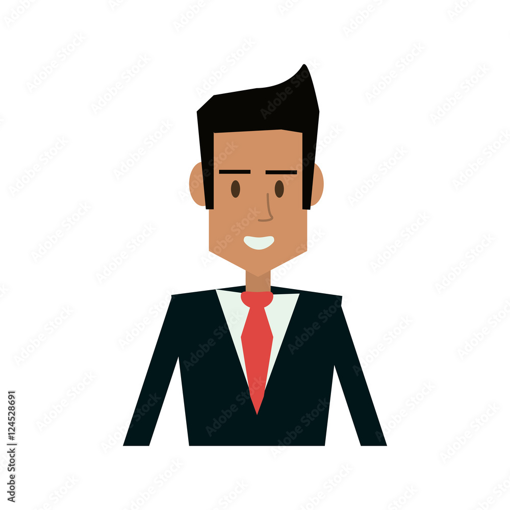 Businessman avatar icon. Businesspeople management and corporate theme. Isolated design. Vector illustration Businessman avatar icon. Businesspeople management and corporate theme. Isolated design. Vector illustration