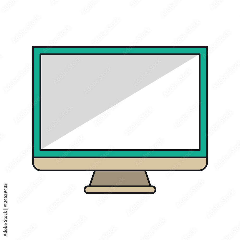 Computer icon. Device gadget and technology theme. Isolated design. Vector illustration Computer icon. Device gadget and technology theme. Isolated design. Vector illustration