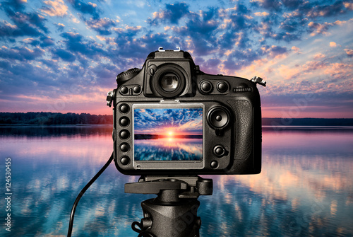 Digital camera concept.