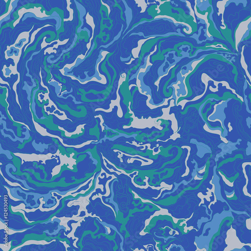 pattern with the image texture of smoke blue and green shades .