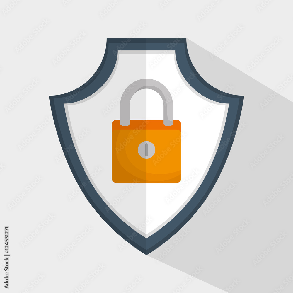 shield padlock secure data icon vector illustration eps 10 shield padlock secure data icon vector illustration eps 10