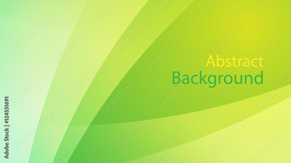 Fototapeta premium Green and Yellow color background abstract art vector