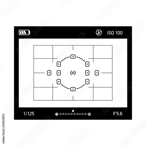 Viewfinder Camera Vector Illustration