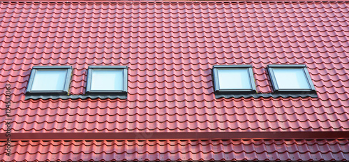 Fotografie Skylights sun tunnels and roof windows