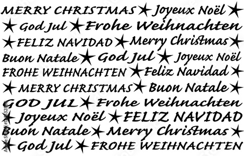 Merry Christmas multilingual 