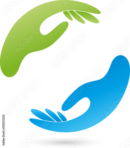Zwei Hände, Physiotherapie, Ergotherapie, Logo