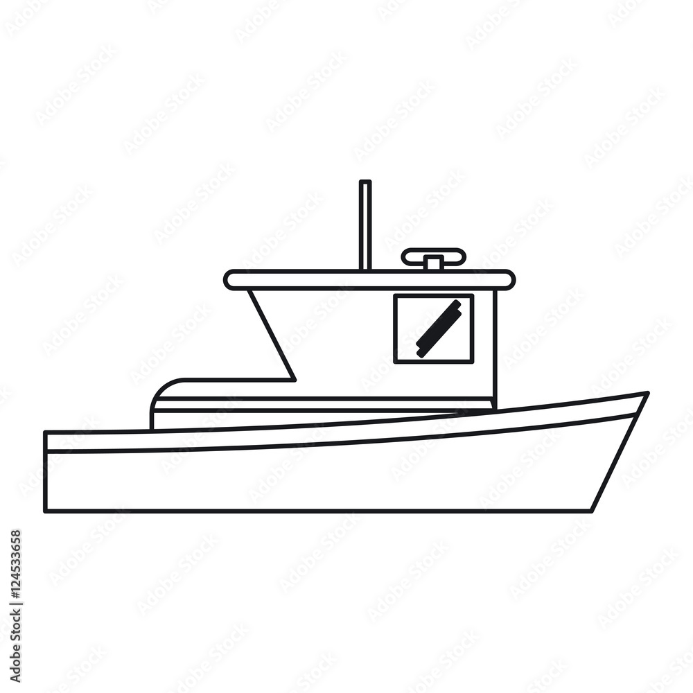 Obraz premium ship icon. sea transportation nautical and marine theme. Isolated design. Vector illustration