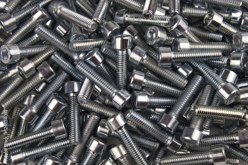 Background chrome bolts