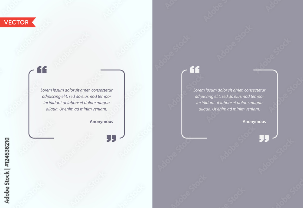 Quote Template Bubble. Template Vector Quote Set. Trendy Colors. Quote Template Bubble. Template Vector Quote Set. Trendy Colors.