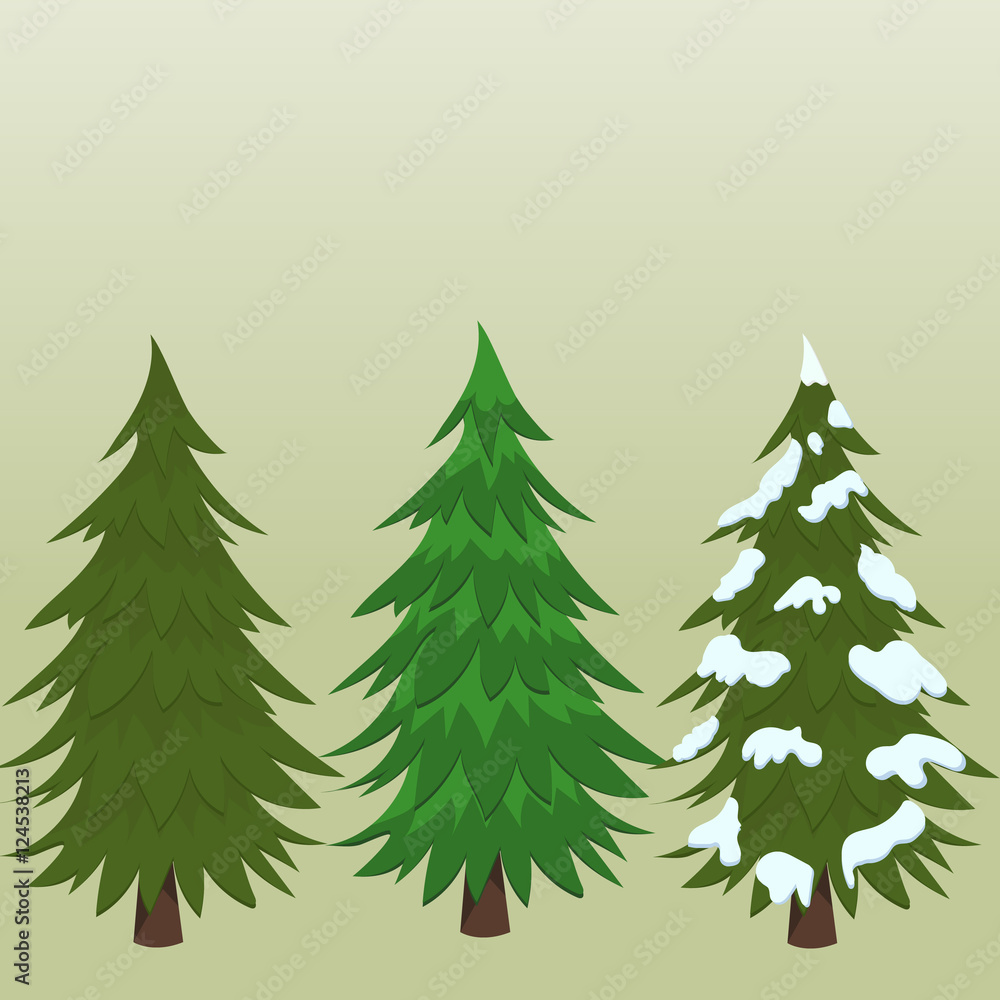 Christmas tree, vector illustration Christmas tree, vector illustration