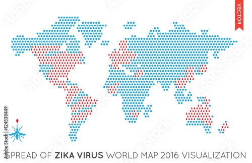 Vector Flat World Map Infographic. Map of the World.