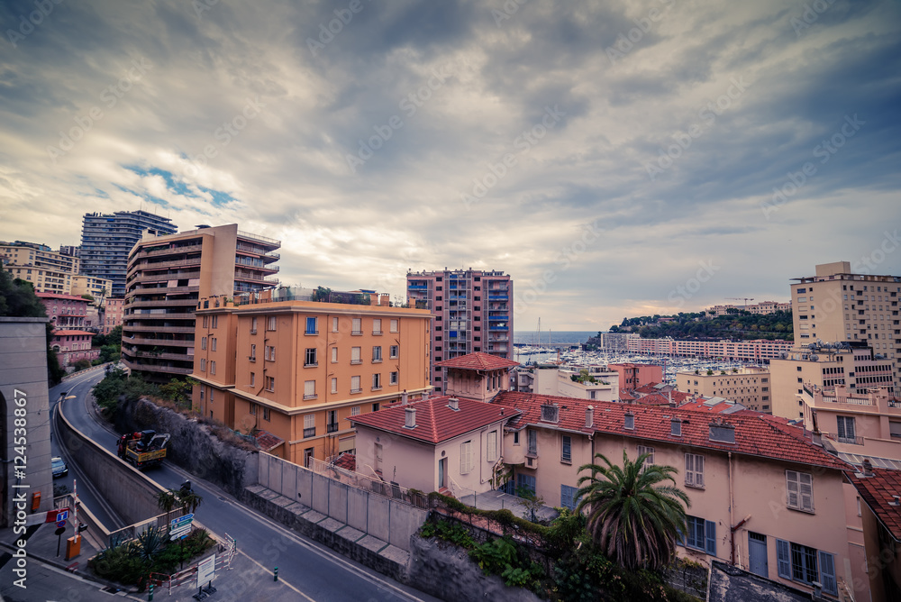 Monaco: top view of the city