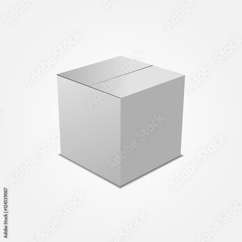 White Box 3D Illustration 3D Isolated on White Background