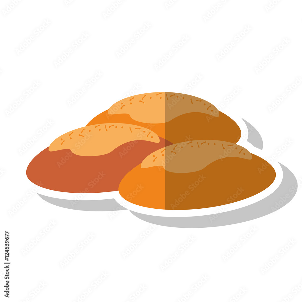 Bread icon. Bakery food product and menu theme. Isolated design. Vector illustration Bread icon. Bakery food product and menu theme. Isolated design. Vector illustration