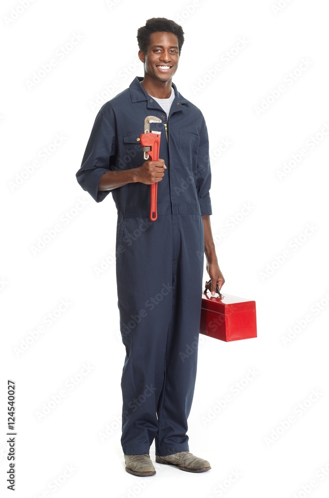 African American Plumber. African American Plumber.