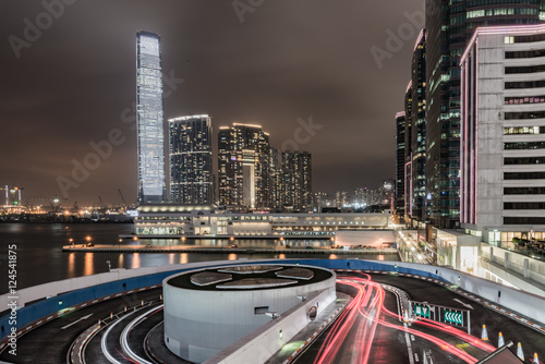 Photography Traffic in city of hongkong at Rush hours