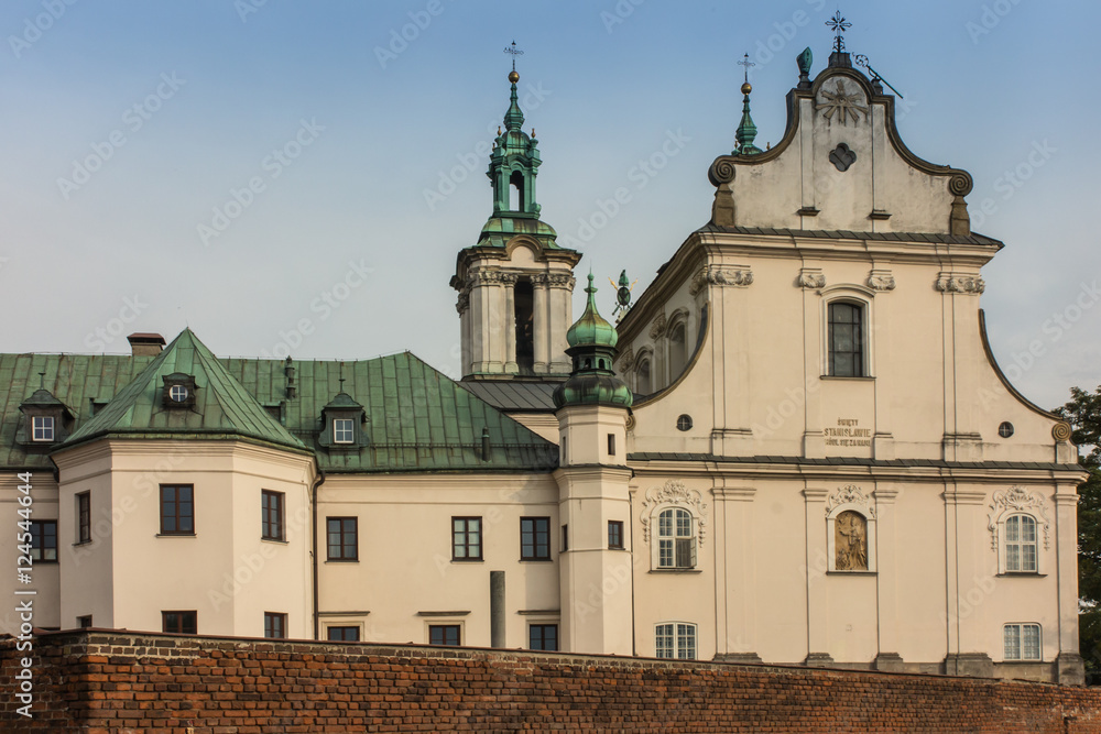 Obraz premium Pauline Church on the Rock in Krakow, Poland,