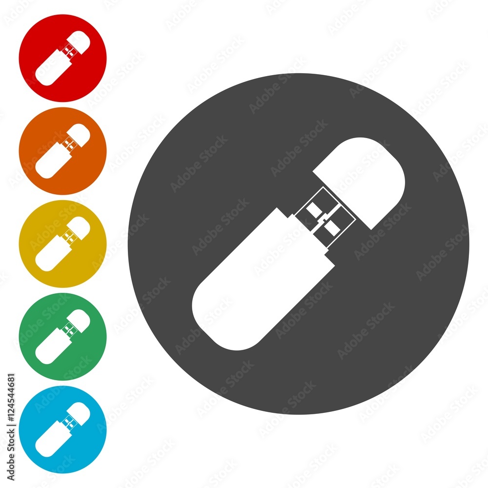 Usb Stick sign icon. Usb flash drive button Usb Stick sign icon. Usb flash drive button