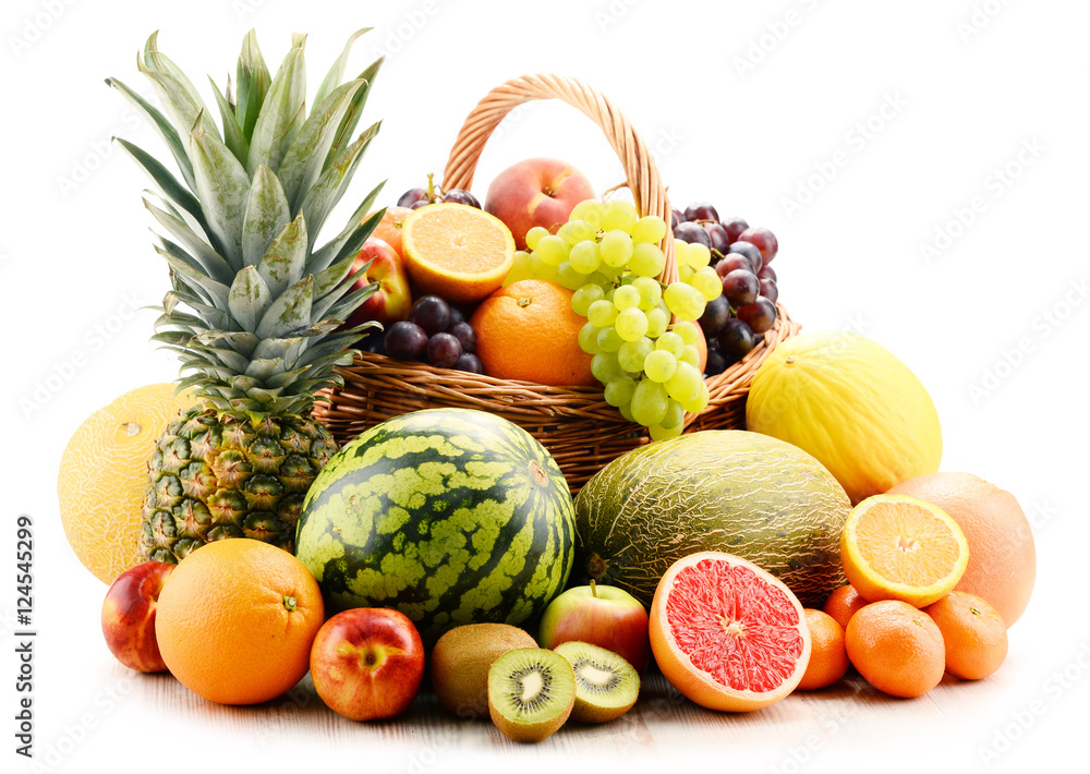 Composition with assorted fruits Composition with assorted fruits