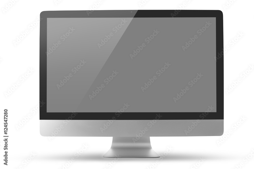 Computer monitor isolated on white with clipping path Computer monitor isolated on white with clipping path