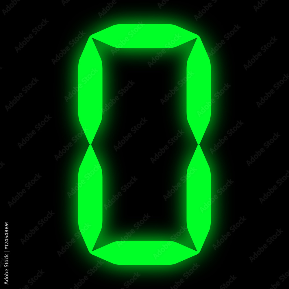 grüne led ziffer 0 green led digit 0 grüne led ziffer 0 green led digit 0