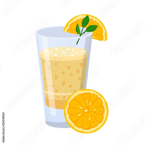 Glass of orange juice