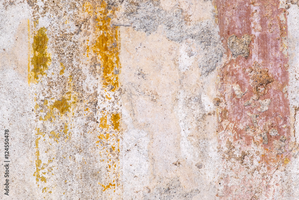 Textures from Color Walls of Ancient Pompeii Ruins in Italy Textures from Color Walls of Ancient Pompeii Ruins in Italy