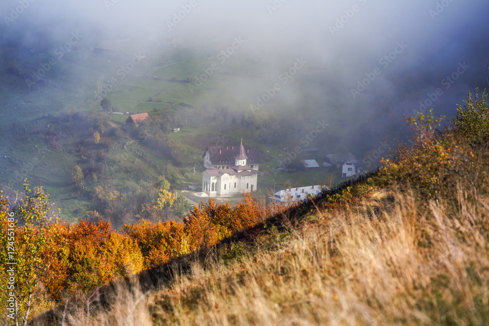 Small church in the mountains