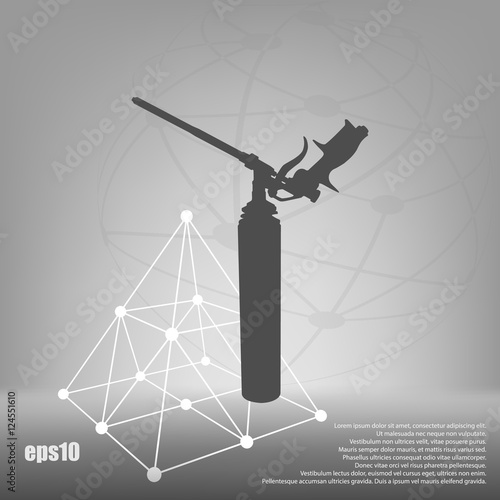 Foam gun icon