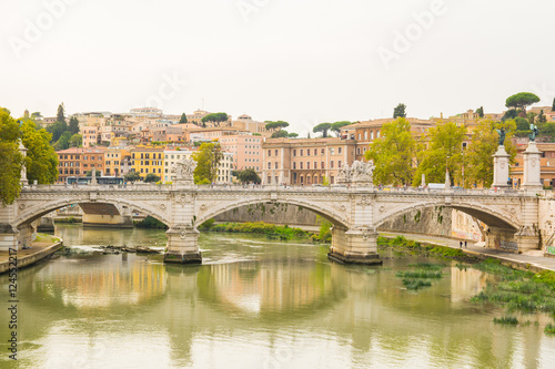 views to rome city from tiber river
