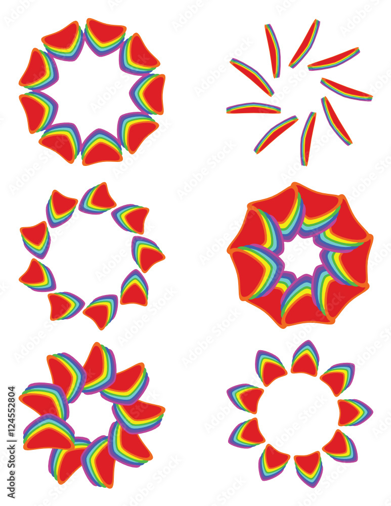 Obraz premium Logo Set Bunt