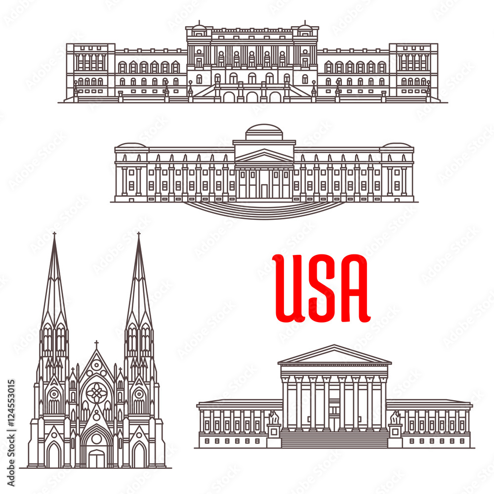 Architecture landmarks of USA
