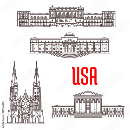 Architecture landmarks of USA
