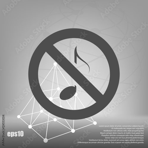 No music sign