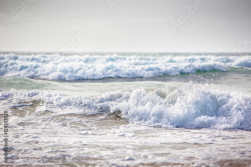 Wave in Godrevy, cornwall in england © jayfish
