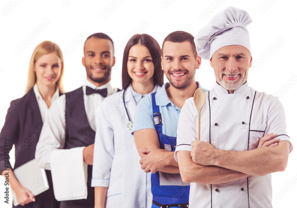 People of different professions People of different professions