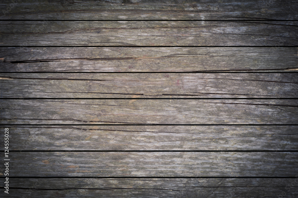 Obraz premium close-up of background made of dark wooden planks