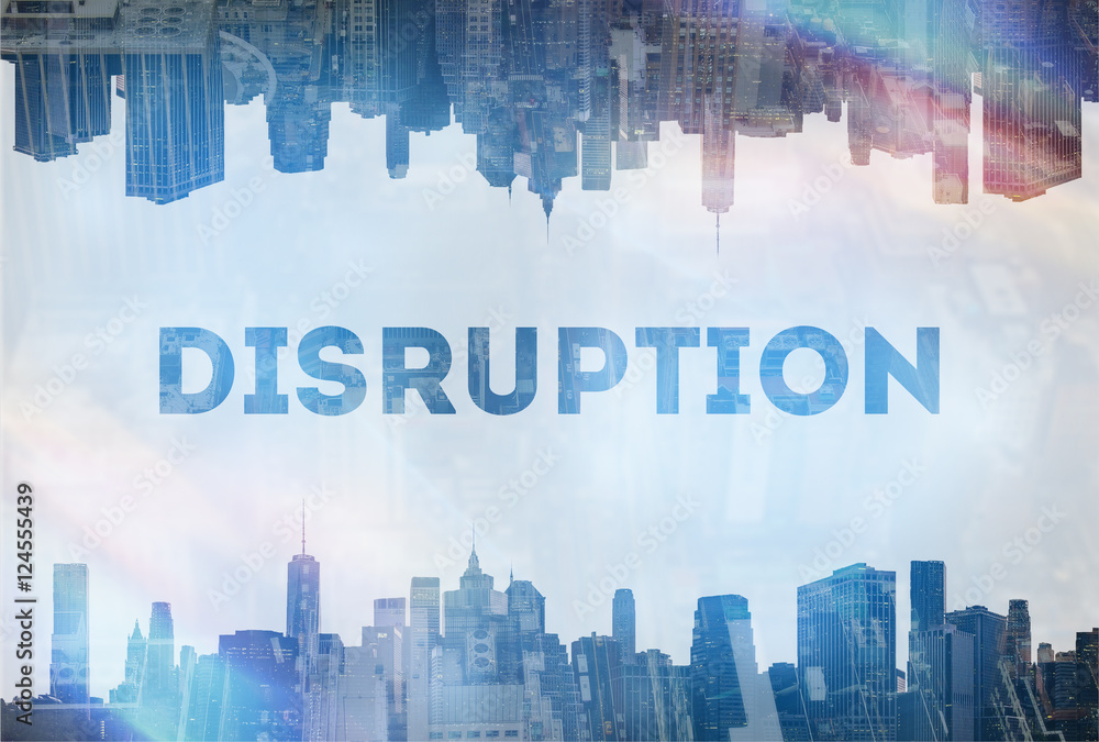 Fototapeta premium Disruption concept image