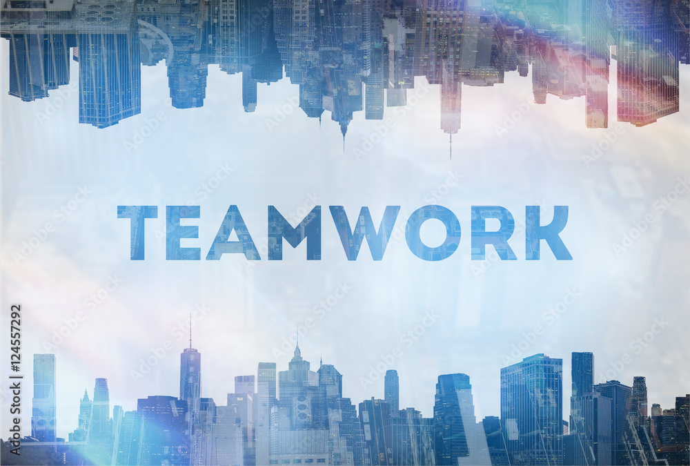 Fototapeta premium Teamwork concept image
