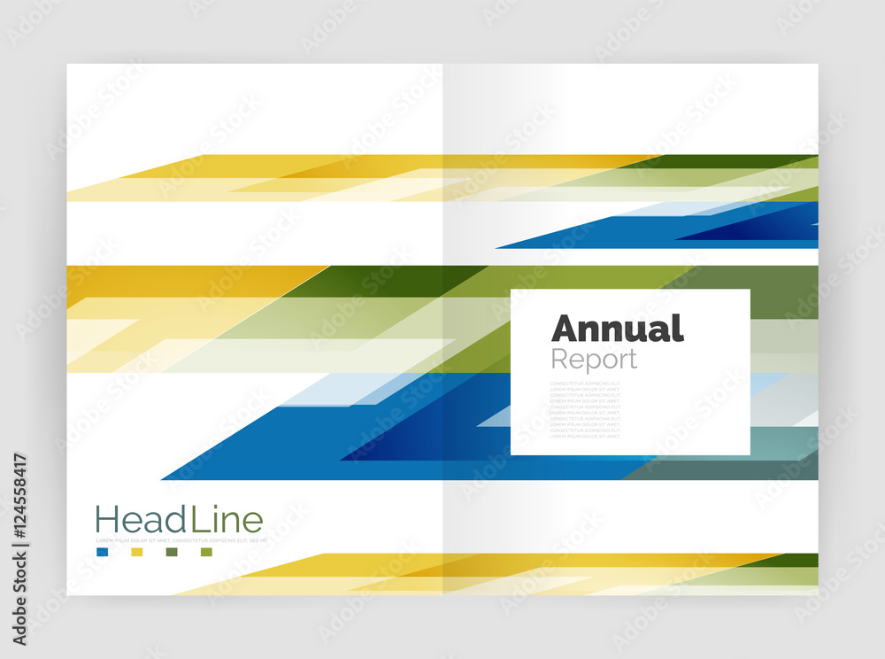 Geometric business annual report templates, modern brochure flyer template Geometric business annual report templates, modern brochure flyer template
