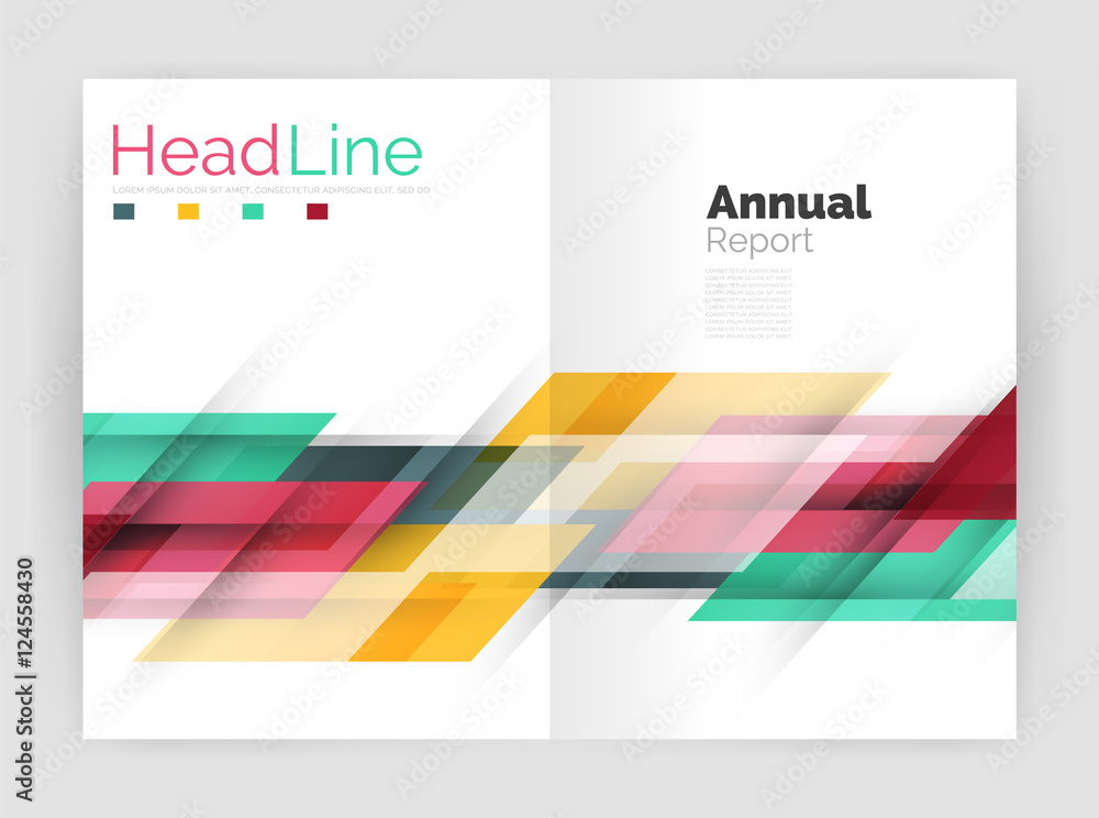 Geometric business annual report templates, modern brochure flyer template Geometric business annual report templates, modern brochure flyer template