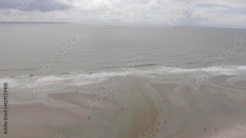 Wallpaper Mural aerial view of waves crashing onto south east atlantic beach
 Torontodigital.ca