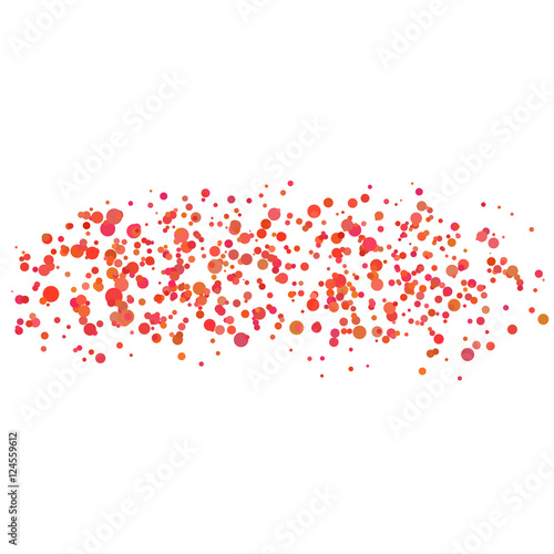 Paint Splash Spray. Abstract Blot of Dots. Explosion of Circles. Design element. Vector