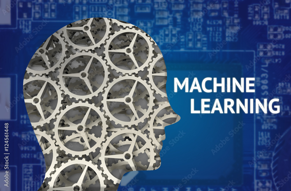 Machine learning and artificial intelligence concept. Fintech Financial ...