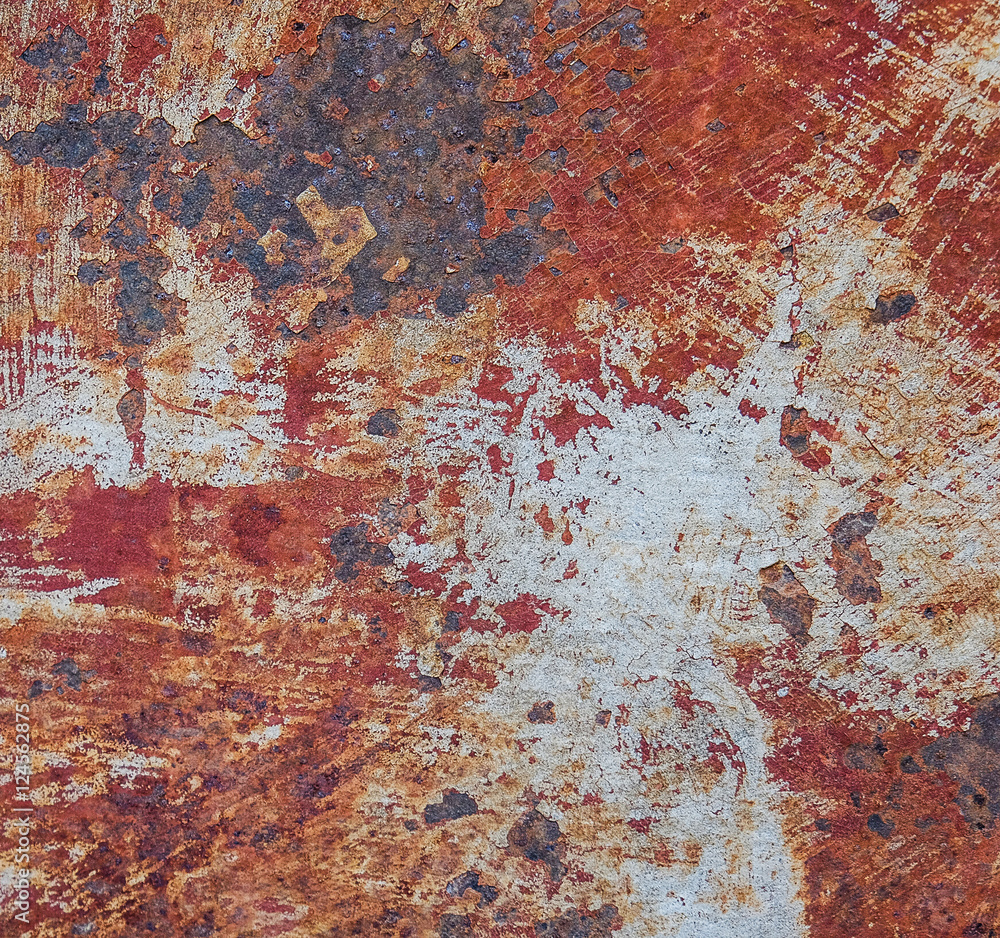 Rust texture as metal plate background